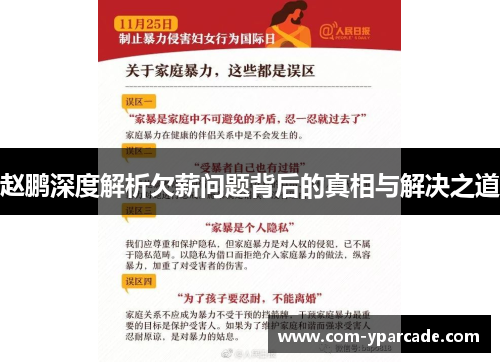 赵鹏深度解析欠薪问题背后的真相与解决之道 赵鹏深度解析欠薪问题背后的真相与解决之道